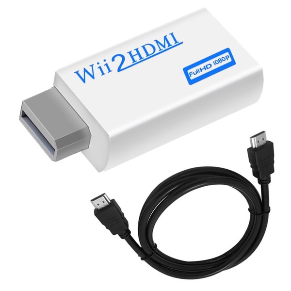 Wii To HDMI Converter Adapter, Wii Dedicated Converter with 3.5mm