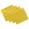 ZzWwR Simple Cute Polka Dot Pattern Cloth Napkins, Set of