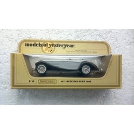 MATCHBOX Models of Yesteryear Made in England. Scale 45/1 Y.20.S 540K. Color Silver & Black with. RED Seats.