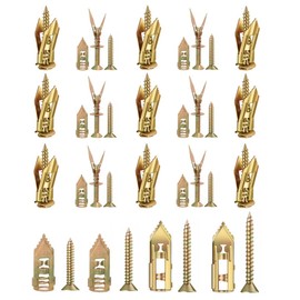 200 PCS Self Drilling Drywall Anchors with Screws Kit - 2 Sizes Zinc Plated Steel Wall Ancors & 4 Sizes Screws for Heavy Duty Picture, Furniture, Outdoor Decor, No Drill and Holes in Wall (4 Sizes)