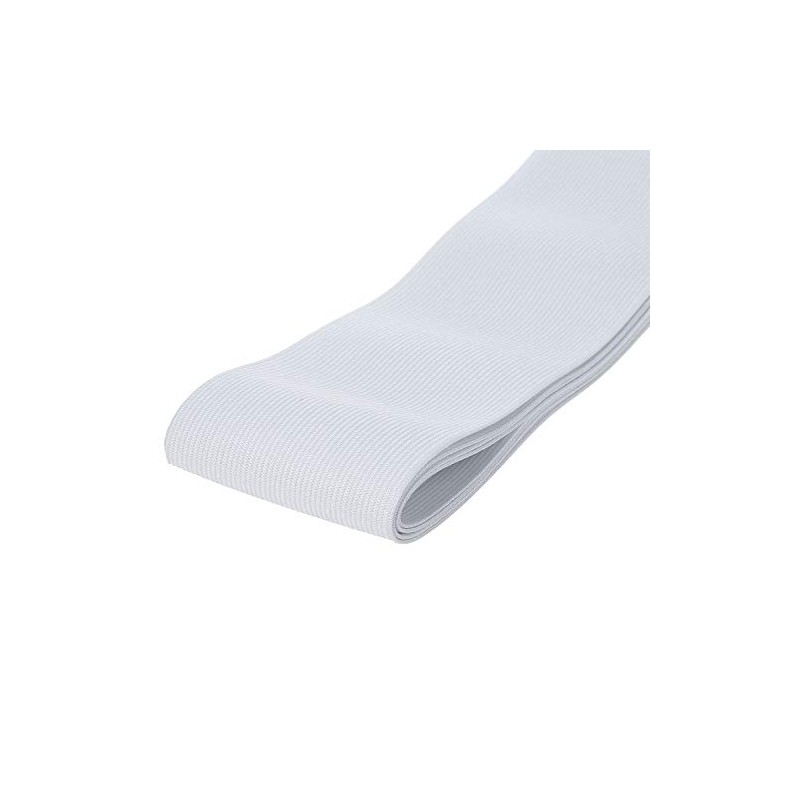 Usew 3-inch Wide White Knit Heavy Stretch High Elasticity Elastic
