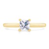 Jewel Zone US Princess Cut White Cubic Zirconia Anniversary Solitaire