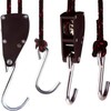 Kayak Tie Down Straps with Bonnet/Boot Anchors, Black and Red