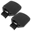 IWOWHERO 2pcs Wheelchair Footrest Pad Elevating Footplate Slip for Wheelchair