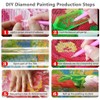 F-CANLAN Round Full Drill Diamond Painting Kit, 5D DIY Virgin