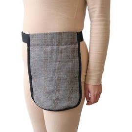HOONYUNN Urine Bag Holder, Adjustable Portable Catheter Bag Cover, Soft Fabric Catheter Bag Holder with Belt, Easy to Use, Safe and Discreet