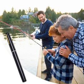 Pen Fishing Pole,Pen Rod and Reel Combo Portable Fishing Pen - Pen Fishing Rods, Pocket Fishing Pen, Small Fishing Pole for Hikers, Friends, Family, Birthdays