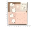 Mini Letters Set Fluffy Animals with Stickers [Shimaenaga Pattern A]
