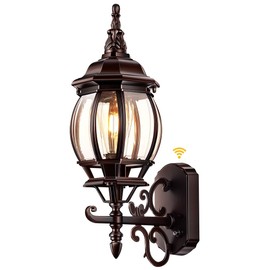 VIANIS Oil Rubbed Bronze Outdoor Light Fixtures Wall Mount, Modern Front Porch Lanterns Wall Sconce, Anti-Rust Outside Garage Lights Dusk to Dawn Lighting for Patio, Waterproof Coach Lights for House