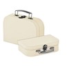 VBS Suitcase, set of 2, cream-coloured cardboard, 23 x 15