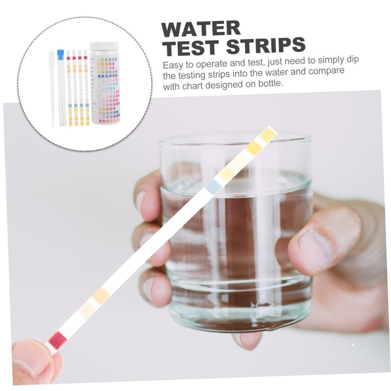 FUNOMOCYA 100pcs Water Test Strips Quick Meter Aquarium Drinking Water