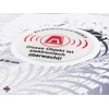 BIKE-label 900024 Warning Sign 3D Sticker Diameter 50 mm Alarm