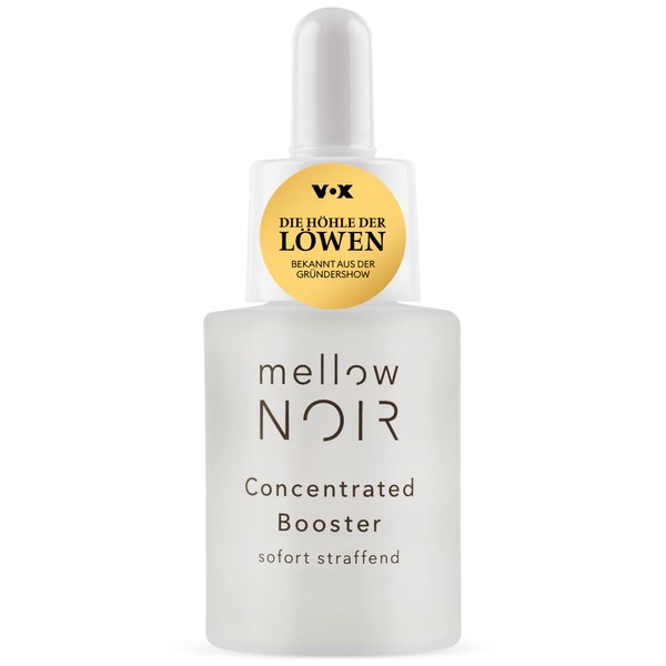 mellow NOIR Concentrated Booster Instant Firming Vegan, Climate Neutral & Clean Hyaluronic Face Serum 15 ml Certified Natural Cosmetics Eye Serum for Eye Care and Face Care