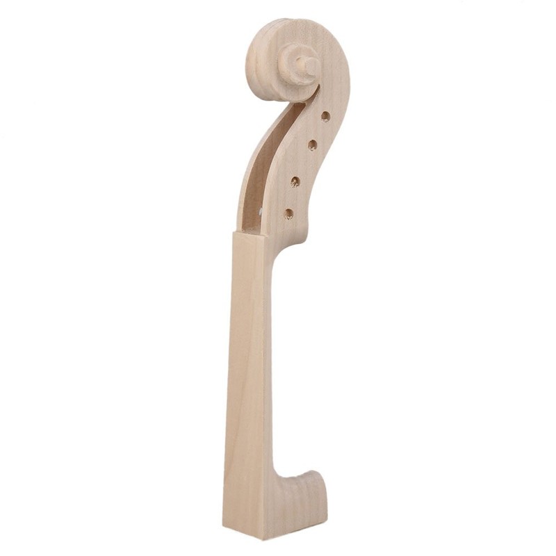 Yibuy Hand Carved Maple Violin Neck for DIY 4/4 Size