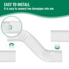Downspout Leader Downspout Offset 2x3 White Style A (Offset 3")