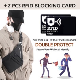 Ibalulu Gipfelfreund Anti-Theft Bag, Anti-Theft Shoulder Bag with Multiple Pockets, Shoulder Bag, Water Resistant Chest Bag, Security Bag, Travel, Anti-Theft for Men and Women, Right shoulder - grey