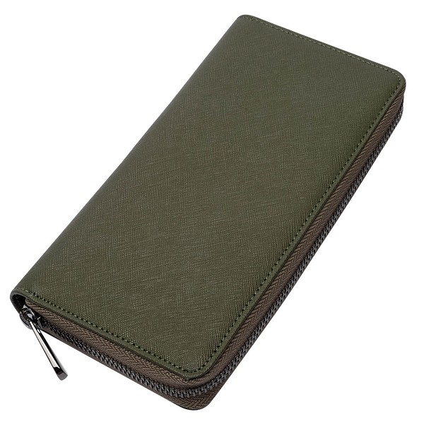 LUOLUO Men's Wallet, Long Wallet, Genuine Leather, Men's, Large Capacity,