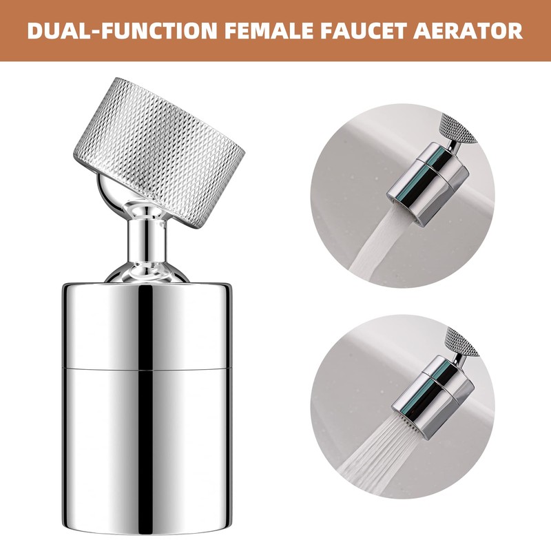 Hibbent NSF/ANSI/CAN 61 Certified Dual-function Faucet Aerator, CUPC Certification Big