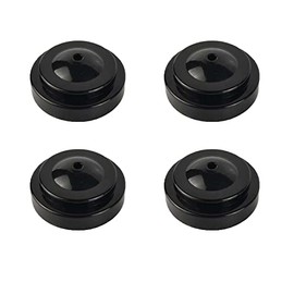 Zigvert 4 Pack Desk Flag Holder ,Black Miniature Flag Stands,1 Hole Black Base For 4"x6" 5"x8" Stick Desk Flags, Holders for Almost All Small Mini Flags