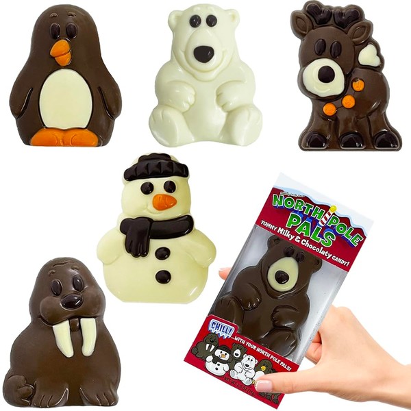 Christmas Big Milk Chocolate North Pole Party Pals, 3 Pack