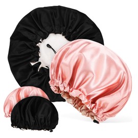 VICASKY 4pcs Adjustable Satin Bonnets for Sleeping Hair Care Hair Wraps for Daily Use Lightweight Comfortable Sleep Caps