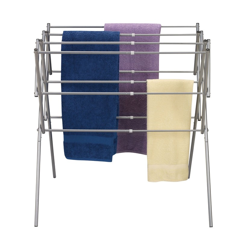Household Essentials Clothes Drying Rack, Foldable, Expandable and Collapsible Laundry