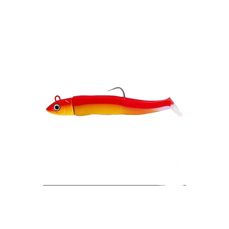 Black minnow lure (7g, Orange Flouro)