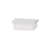 Round Plastic Plugs / Lamellar Plugs / Push-in Caps, white,