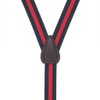 Suspender Store Dressy Striped Suspenders - 1-Inch Wide Elastic -