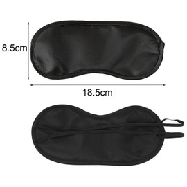 TingDongWei Pack of 4 Sleep Masks for Men and Women, Ultra Soft Eye Mask with Adjustable Elastic Band, Portable Sleeping Masks for Yoga, Travel, Nap (Black)