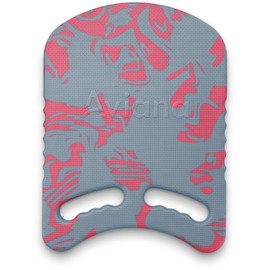 Junior Kickboard Buoy for Youth Children & Toddlers Swimming Aid & Exercise Training Board for Kids to Learn to Swim with Kick Boards in Pool BPA Free (Tie-dye Pink/Steel)