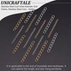 UNICRAFTALE 120 Pieces 25 mm Long Stainless Steel Chain Extension