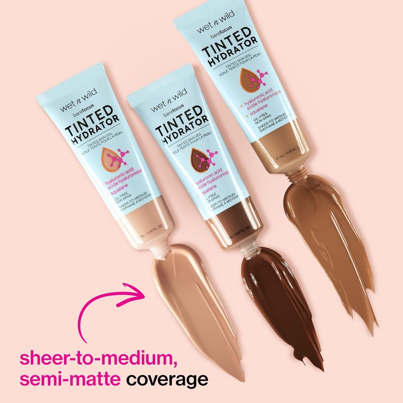 Wet n Wild Bare Focus Tinted Hydrator, Oil-Free Tinted Moisturizer
