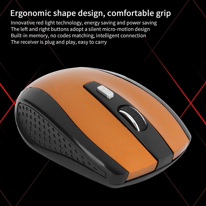 2.4G Office Mouse, Wireless Mouse Slim Silent Mouse with USB