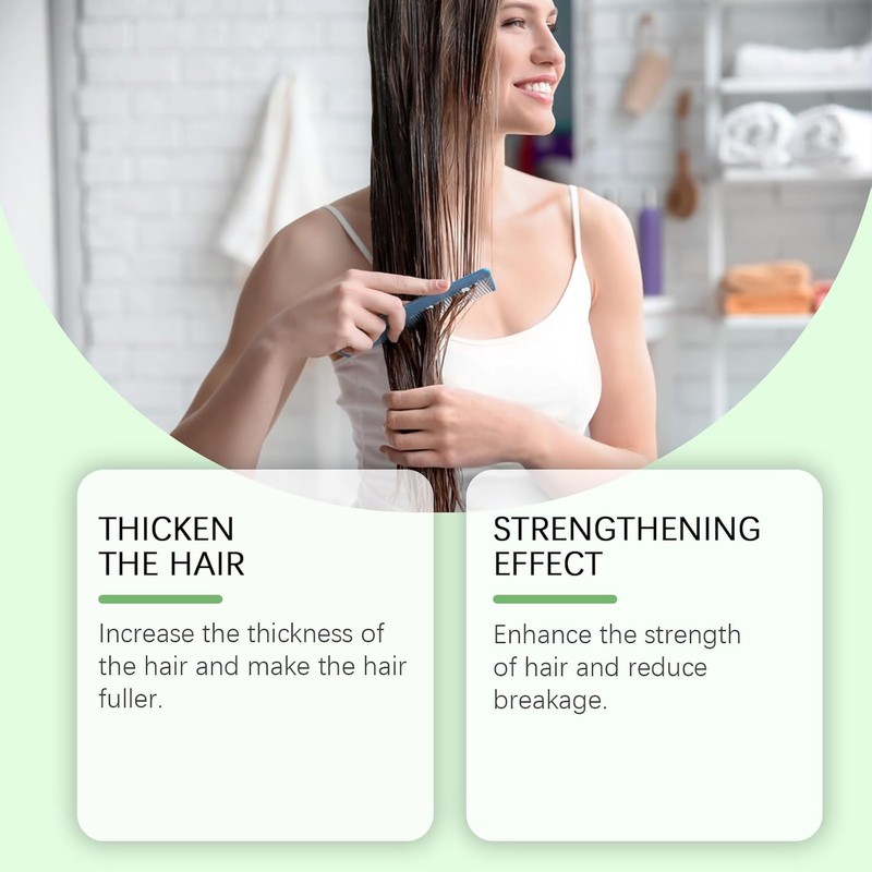Champú para el crecimiento del cabello de romero,engrosamiento (5pcs)
