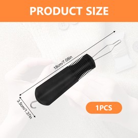 Button Hook,Aids for Arthritic Hands,Button Hook Helper,Button Hook Dressing Aid,Button Hook Zipper Pull Help Yourself Dress Suitable for Seniors and People with Disabilities (Black)