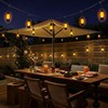 Zeiliuled Solar Flame String Lights, 21FT Solar String Lights Outdoor