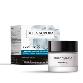 BELLA AURORA Sublime 50 50ml Anti Aging Cream + 50 Day Strengthens Skin Improves Immune Response Softens Dark Spots, Balances Tone, Skin Ages 50+ Lifting Effect