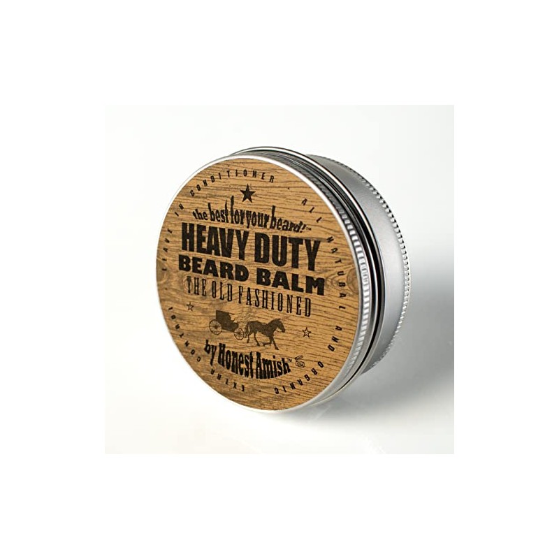 Honest Amish Heavy Duty Beard Balm -New Large 4 Ounce