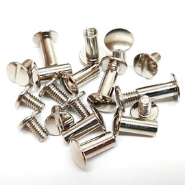 10 Pack 1/2" Solid Chicago Screws Leather Repair Screw Post Fastener