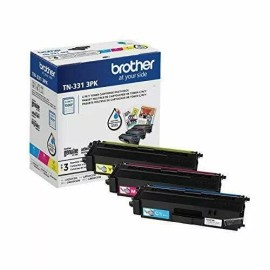 Brother Genuine Standard-Yield Color Toner Cartridge Three Pack TN3313PK