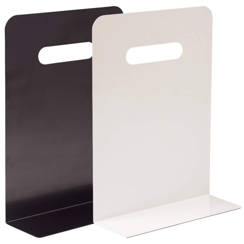 Lihit Lab A7351-0 Bookend Bookend, High Type, Magnet, L-Shaped, White