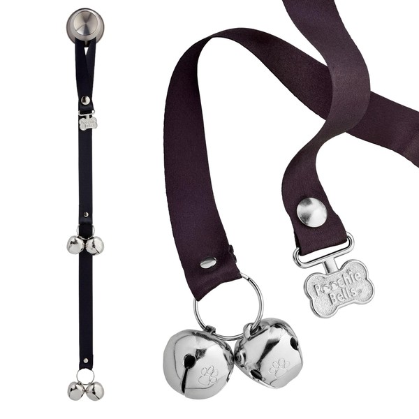 PoochieBells Handcrafted Dog Doorbell for Potty Training, Easy & Quick,
