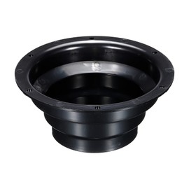 PATIKIL 4" to 6" Cone Duct Connector Flange, Air Ventilation Duct Hose Pipe Adaptor for Heating Cooling Ventilation System, Black