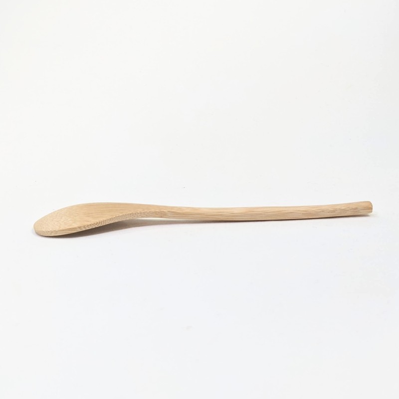 Kikusui Round Spoon, Unpainted, Made in Japan, Bamboo
