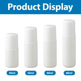 HQRKOTM 4 Stück deoroller zum befüllen,roll on flasche leer – einfach aufzutragen und zu entfernen (30/50/60/80 ml)