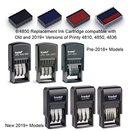 Trodat Replacement Ink Pads 6/4850 – Single Pack, Red Ink – for The Printy 4850 and 4850/L, 169