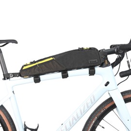 abamita Bike Top Tube Bag Bicycle Front Frame Bag Waterproof Bike Bag 2.1L with Dual Side Mesh Pockets for MTB Road Bike Cycling Commuting and Outdoor Adventures