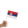 10 PCS Serbia Handheld Small Flag, Serbians Hand held Mini