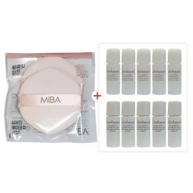 Mibae, Sulwhasoo 미바 왕꽃잎 퍼프 2개입 1개 + 설화수 진설수 5mlx5개 + 진설유액 5mlx5개 Miba Wangkkochip Puff 2pcs 1ea + Sulwhasoo Jinseol 5ml x 5 + Jinseolyu Liquid 5ml x 5